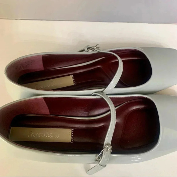 Franco Sarto Tinsley Mary Jane Faux Patent Flat in Grey/Gray- 8 - Picture 5 of 10